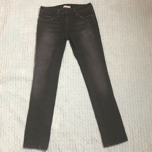 LEVI’S 545 Low Skinny factory distressed jeans